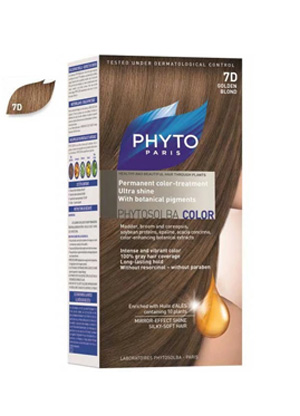 کیت رنگ مو فیتو مدل PHYTO COLOR شماره 7D